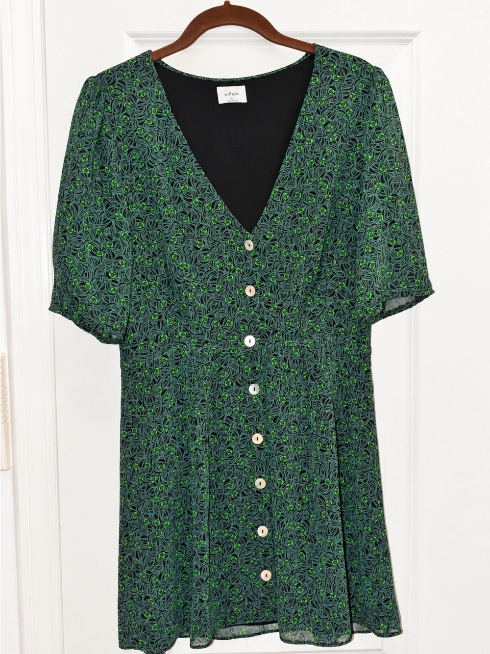Wilfred Button-Front Dress from Aritzia
